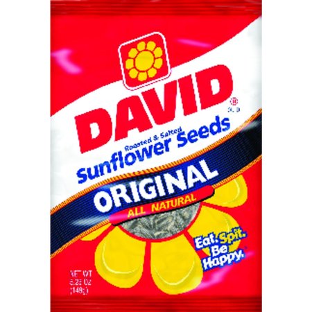DAVID SEEDS David Original Roasted Salted Sunflower Seeds 5.25 oz Pegged 496432